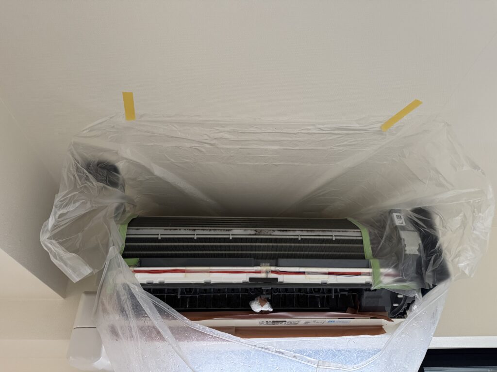 市川市お掃除機能付きエアコンクリーニング（洗浄）